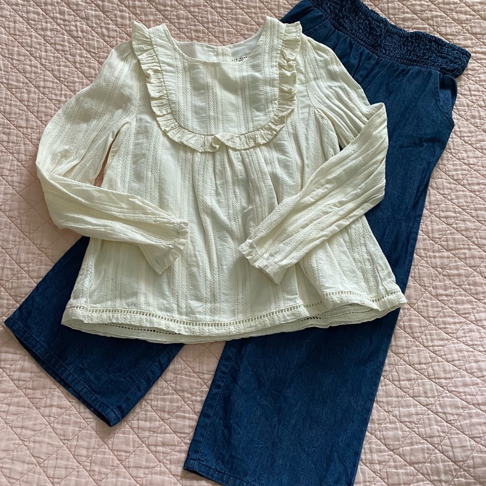 Max Studio Kids White Blouse outfit